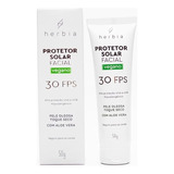 Protetor Solar Facial Vegano Fps30 Herbia 50g Pele Oleosa
