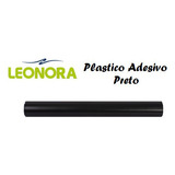 Papel Plastico Adesivo Rolo 45cm X 10m Preto 79016