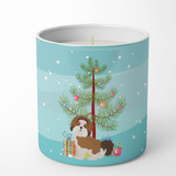 Ck3459cdl - Árbol De Navidad Imperial Shih Tzu, Vela De Soja