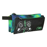 Estuche Escolar Celerio Galactic Game Azul Head