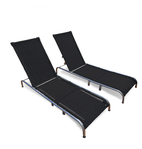 Kit 2 Cadeiras Elegance Em Alumínio Para Áreas Externas