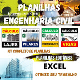 1.400 Planilhas De Engenharia Civil 