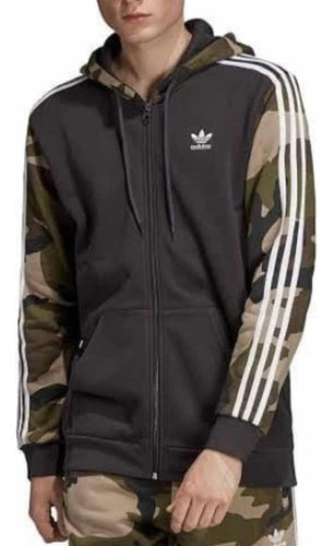 adidas Buzo Con Cierre Y Capucha Ts Algodón Impecable!!