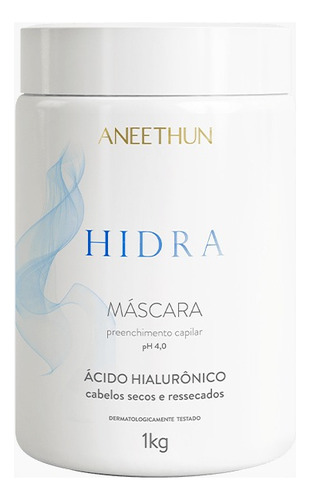 Máscara De Tratamento Hidra 1kg Aneethun Profissional