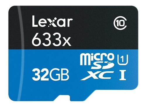 Memoria Tarjeta Micro Sd Lexar 32gb 633x 100 Mb/s P Celular*