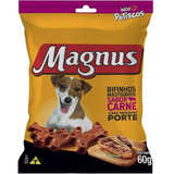 Petisco Magnus Bifinho Cães Pequeno Porte Carne 60g