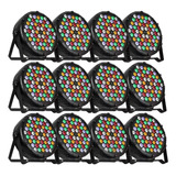 Kit 30 Canhão Refletor Par 64 Slim Rgbwa 60 Led 3w Ambar Dmx