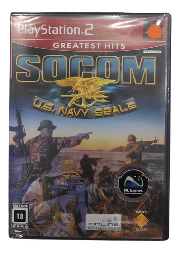 Jogo Socom Us Navy Seals (playstation 2 ,mídia Física)