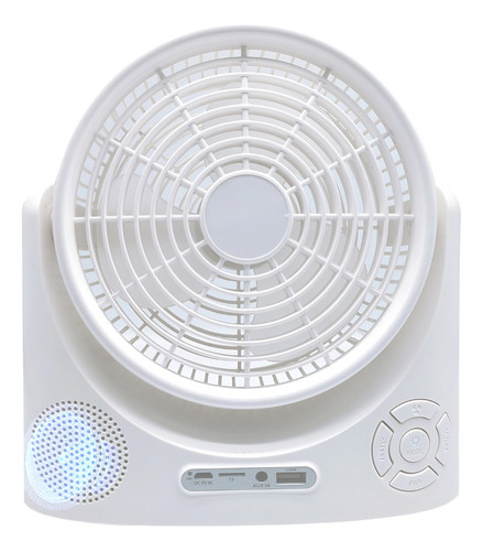 Rádio Portátil Usb Bluetooth Com Ventilador Recarregável