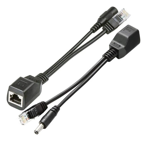 Set Cable Inyector Poe A Rj45 10/100mbps