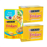 30 Ração Úmida Friskies Sabor Peixe Branco Gatos Adultos 85g