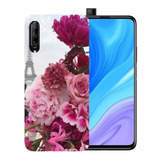 Funda Huawei Y9s Flores + Mica De Cristal Diseño De Flores