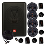 Caixa Jbl Sw8ams 200w + Par De Kit 2 Vias 62vms80 160w + Rca