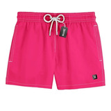 Short Praia Masculino Rosa Fluor Neon Mauricinho 0165