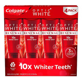 Pasta Colgate Optic White Renewal Blanqueadora 4pz Importado