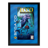 Quadro Capa Ecco The Tides Of Time Sega Cd Us A3 33x45cm