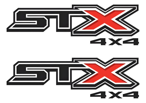 Calcomanías Car Decal Stx 4x4 Para Pickup 2 Pza Impresas