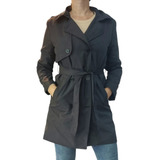 Trench Piloto Mujer Impermeable Lazo
