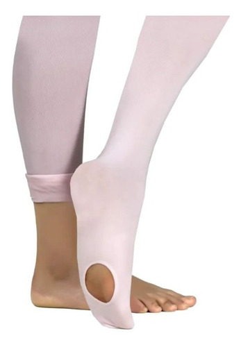 Meia Calça Conversivel Fio 80 Com Furo Ballet Dança Bale 