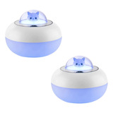 2 Umidificadores De Ar Gatinho Purificador Aromatizante Bebe