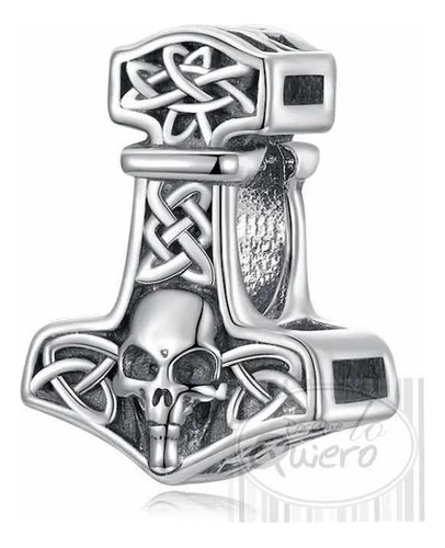 Charm 100% Plata S925 Martillo Thor Mjolnir Para Pandor