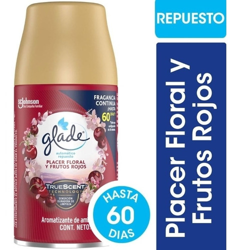 Glade Rep Automatico Placer Floral Y Frutos Rojos