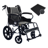 Silla De Ruedas De Transporte Liviana  Con Frenos  Plegable