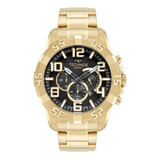 Relógio Masculino Technos Legacy Dourado  Fundo Preto