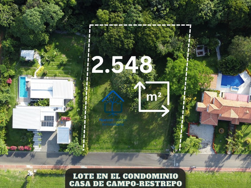 Lote A La Venta En El Condominio Casa De Campo Llanos Orientales En Restrepo