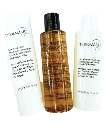 Set Shampoo+óleo+mascarilla Viaje Miniatura Terramar