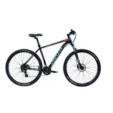 Mountain Bike Venzo 24 Velocidades Thorn Revo  2023 R29 M 24v Frenos De Disco Hidráulico Cambios Shimano Color Negro/teal/naranja  