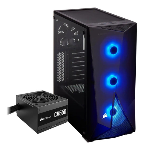 Gabinete Con Fuente Corsair Spec Delta Tg Rgb 550w Fan X 4 P