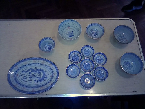 Set Vajilla De Ceramica/porcelana Sushi Oriental 