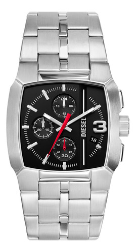 Reloj Hombre Diesel Dz4661 Cliffhanger 2.0 Correa Plateada