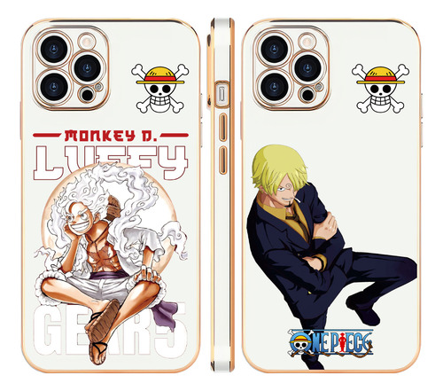 Luffy Sanji One Piece Funda Para iPhone Funda 2pcs Opuw08