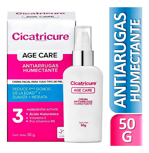 Cicatricure Agecare Creme Facial Hidrat. C/ácido Hialur 50g