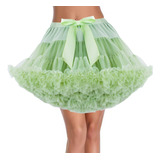 Enaguas De Ballet Para Mujer De Tul Poncho Fluffy Princess