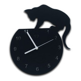 Relógio De Parede Gato No Aquário (fca-r802)