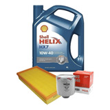 Aceite Shell Helix Hx7 10w40 + Kit 2 Filtros Vw Gol 1.4 83cv