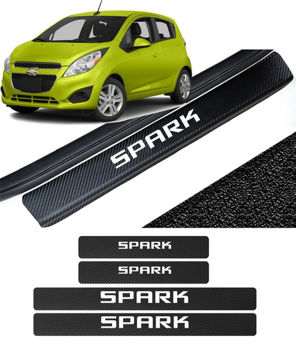 Sticker Protección De Estribos Puertas Chevrolet Spark