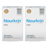 Pack 2 Nourkrin Man Tratamiento Anticaída Hombre 60tabs