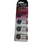 Paquete 5 Baterías Botón Cr2025 Uniross