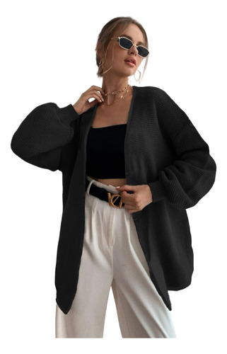 Cardigan De Mujer Sueteres De Punto Largo Blazer Sweaters