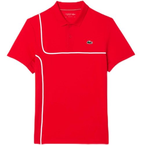 Camisa Lacoste Polo Color Grosella Casual Dh7352-51