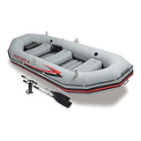 Bote Inflable 4 Personas Intex Mariner Remos De Aluminio