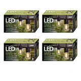 4 Set Extensión Serie Luces Led Focos Vintage 24 Bombilla 1w