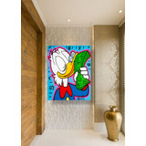 Cuadro Decorativo Pato Donald Canvas 90 X 60