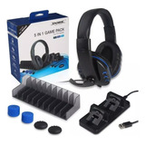 Pack Gamer Dobe 5 En 1 Audífonos Micrófono Para Ps4/celular