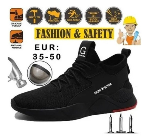 Zapatos De Seguridad Kevlar, Transpirables
