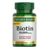 Biotina 10,000 180 Capsulas Premium La Mejor Eg B86